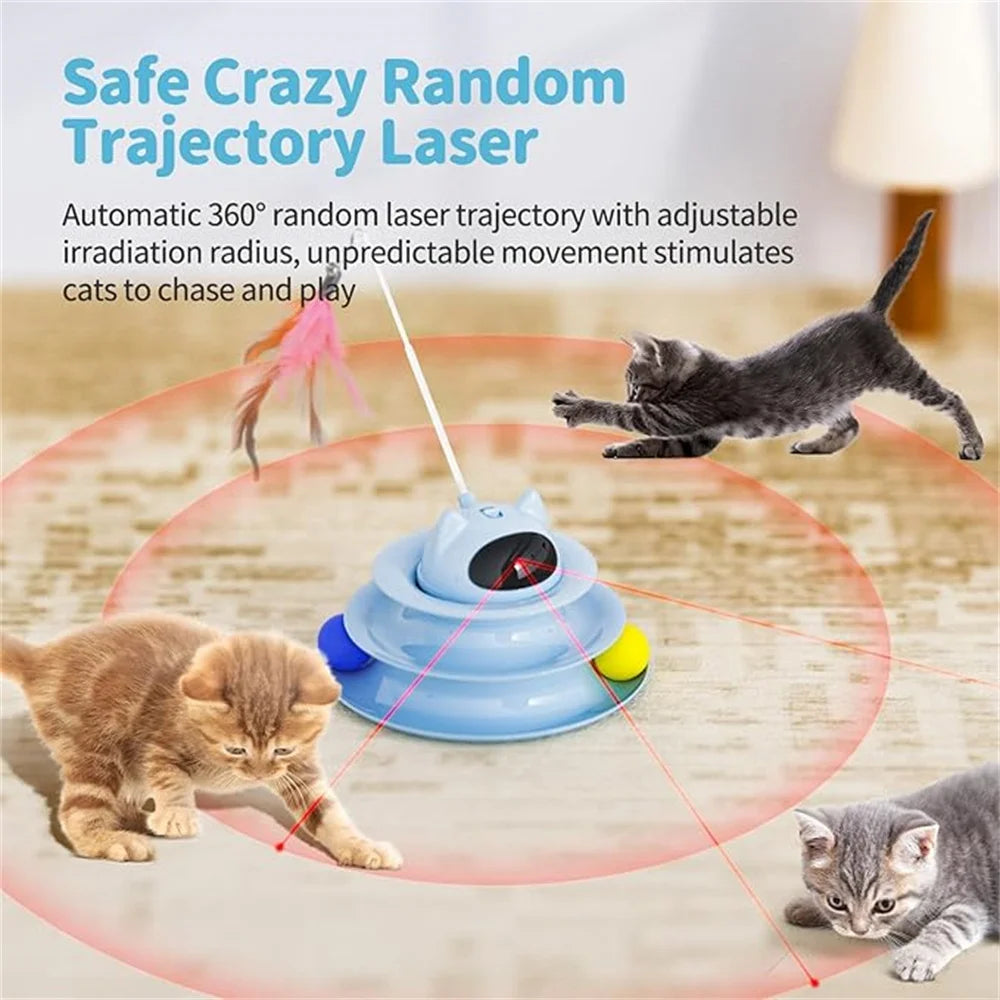 Interactive 5-in-1 cat toy