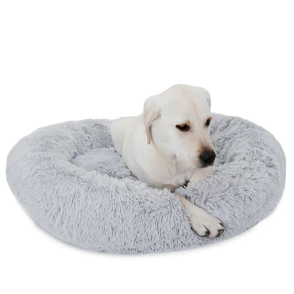 Donut Plush Self-Warming Bed for Dogs and Cats