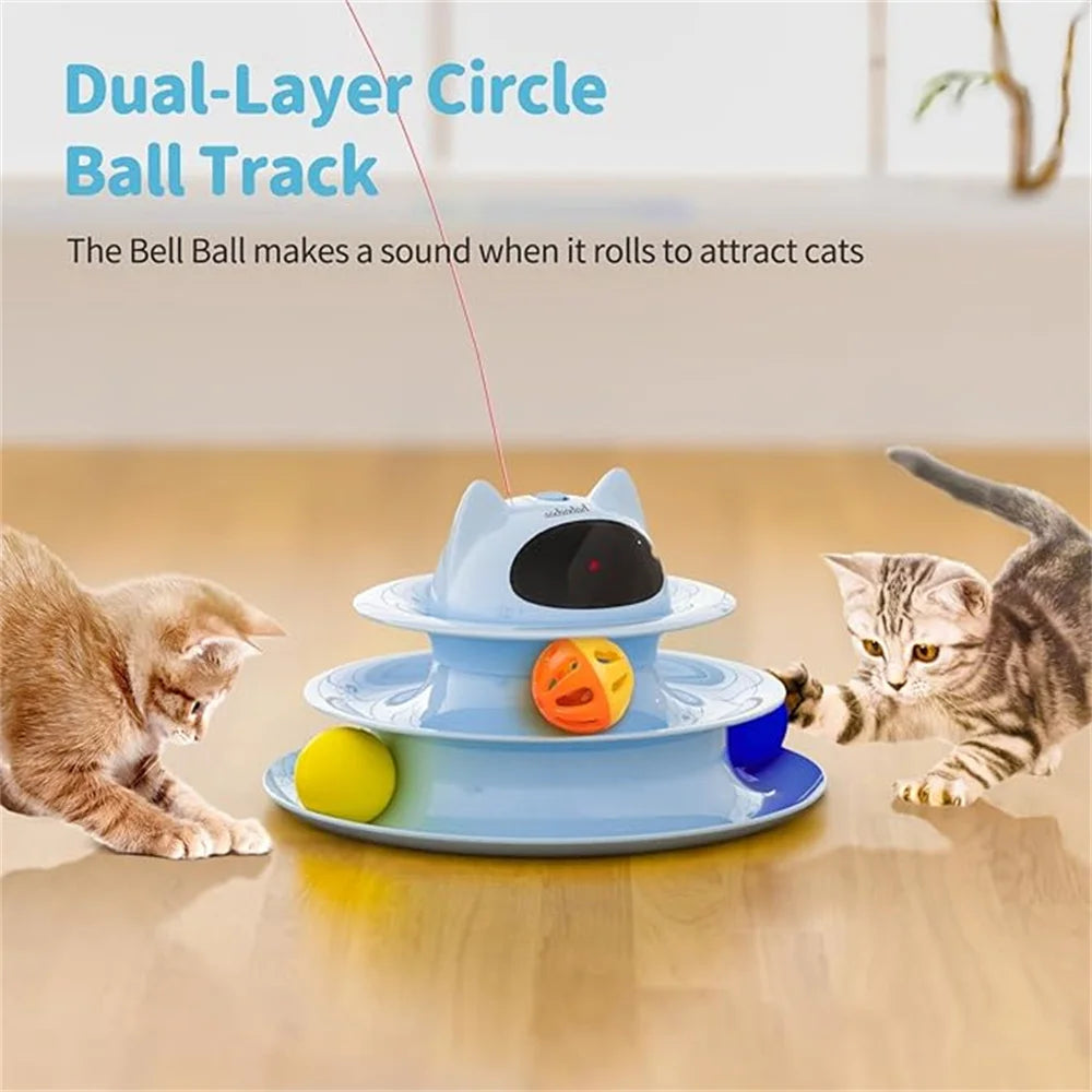 Interactive 5-in-1 cat toy