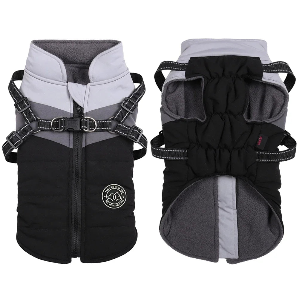 Winter Waterproof Dog Harness Vest for Small Breeds
