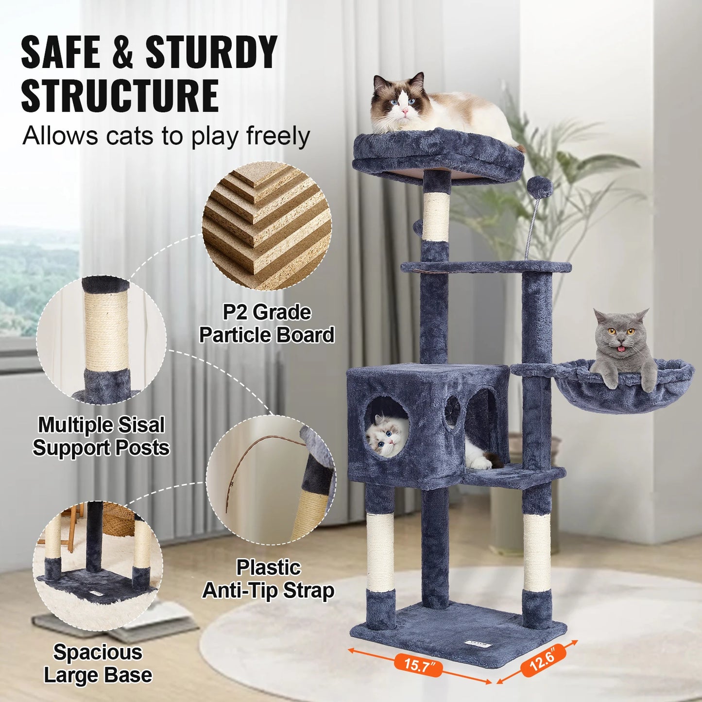 Cat Tree for Indoor Cats