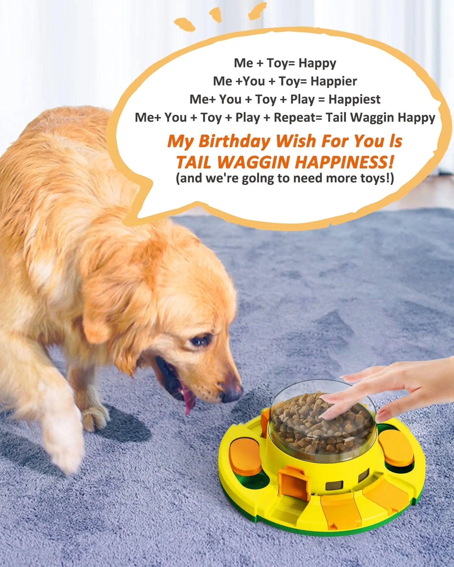 Interactive Puzzle And Pet Feeder