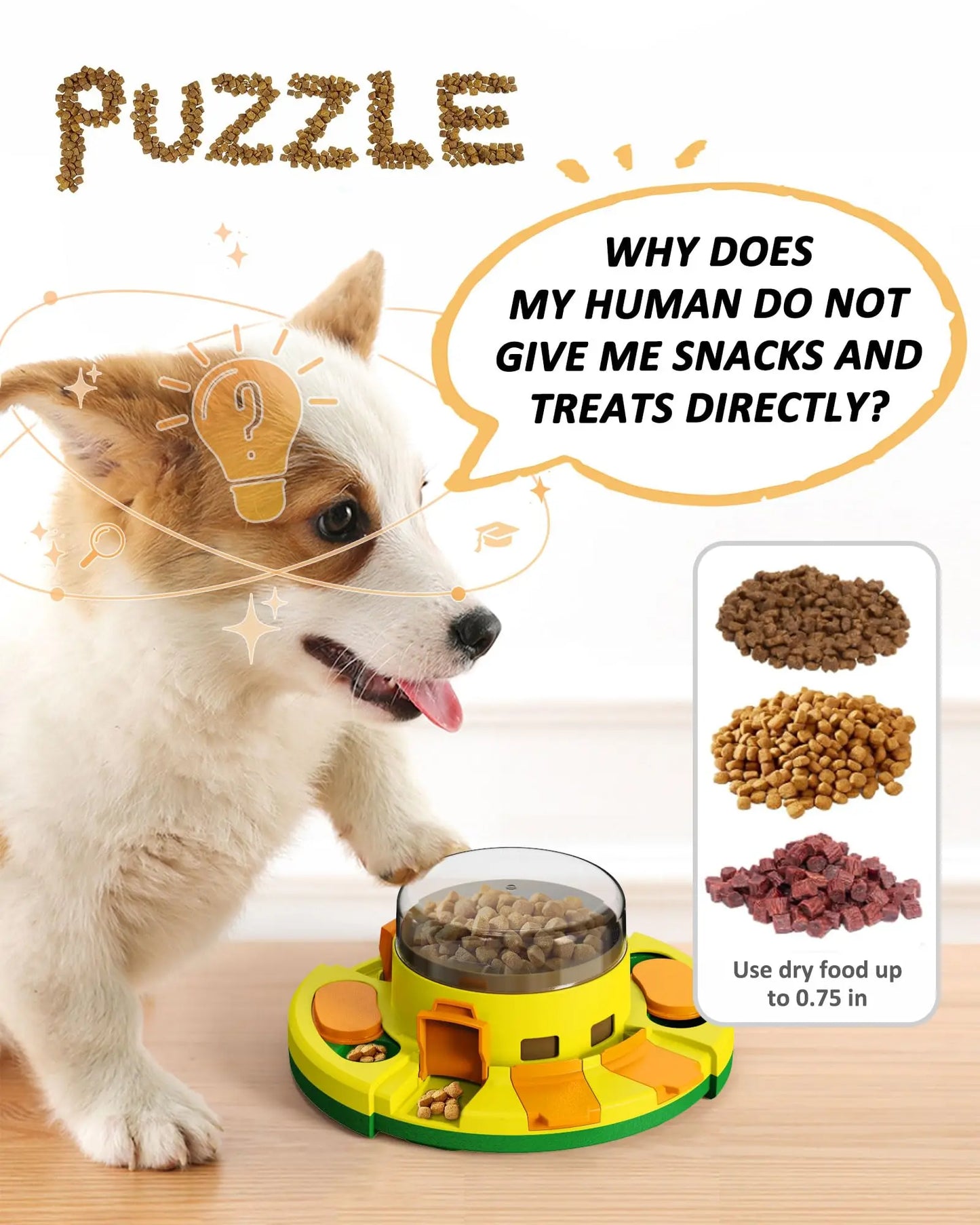 Interactive Puzzle And Pet Feeder