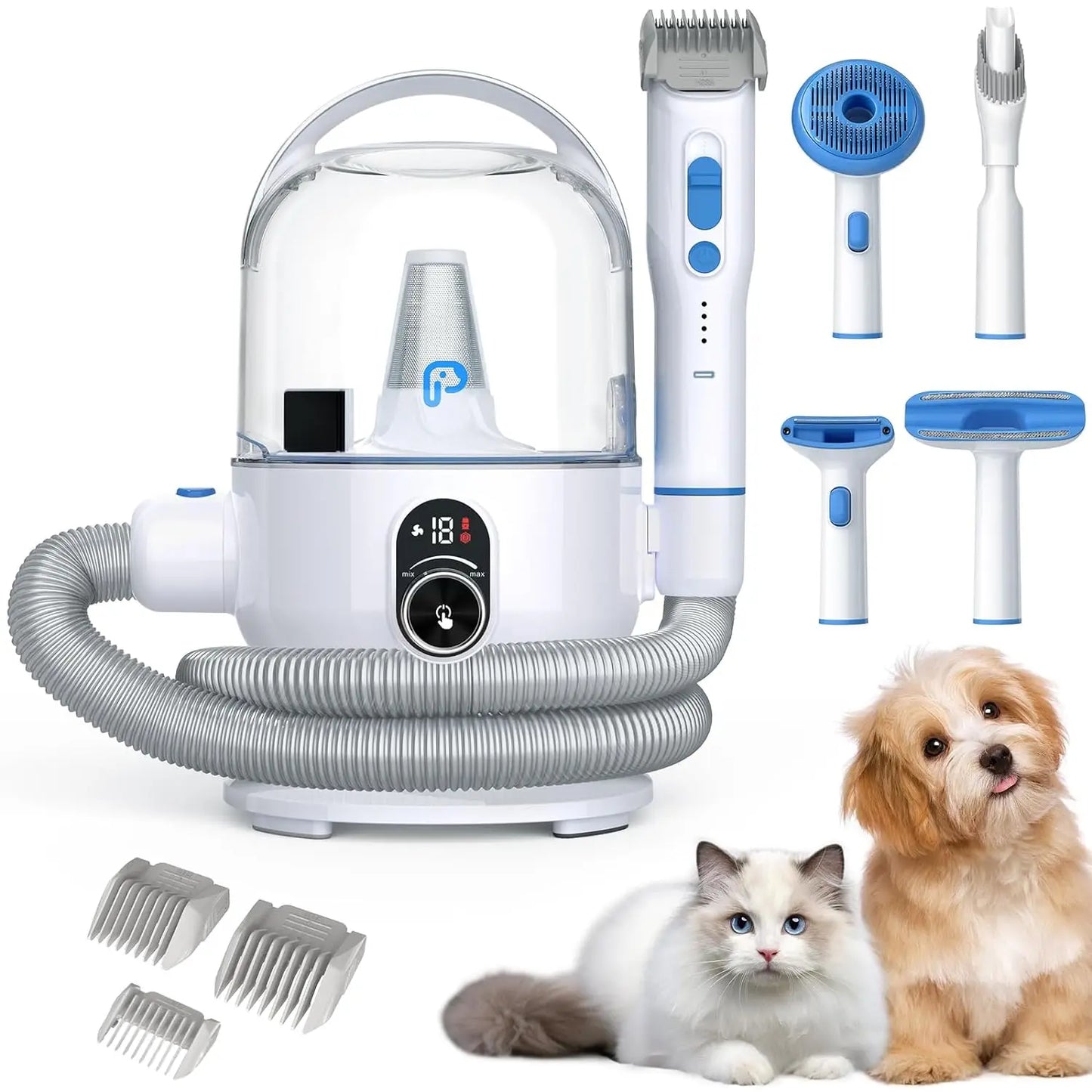 Professional Dog Grooming Vacuum Kit with Five Essential Tools