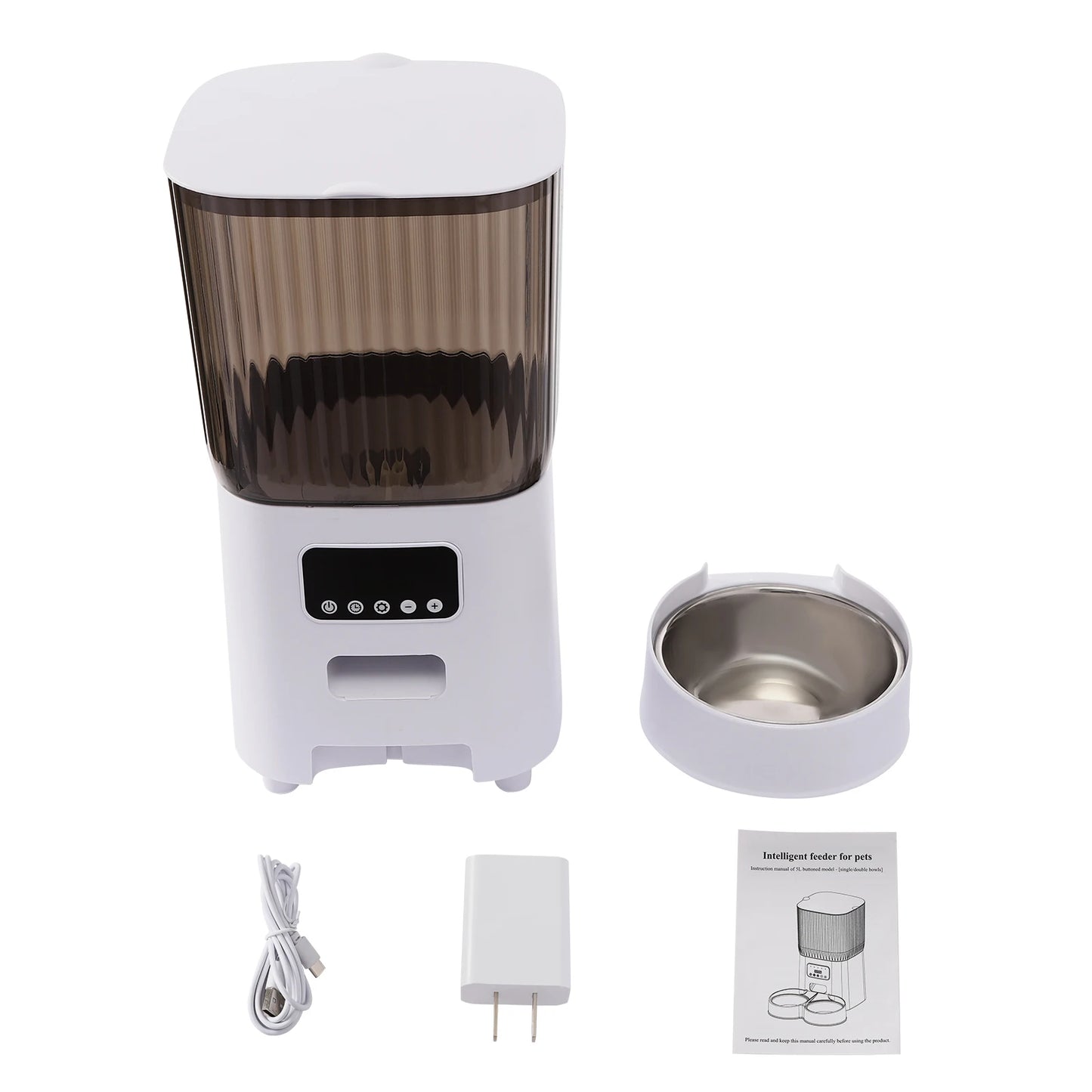 Automatic Pet Feeder for Dogs and Cats with Large Capacity