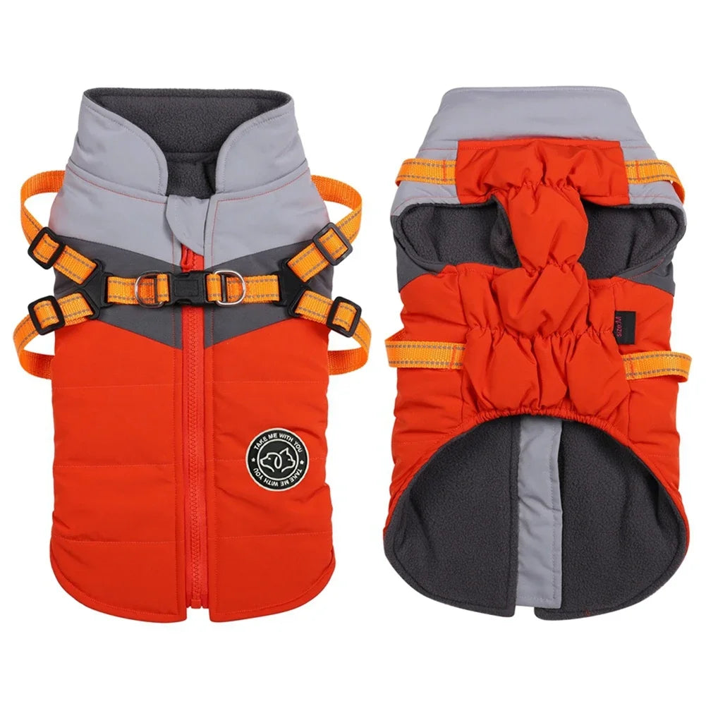 Winter Waterproof Dog Harness Vest for Small Breeds
