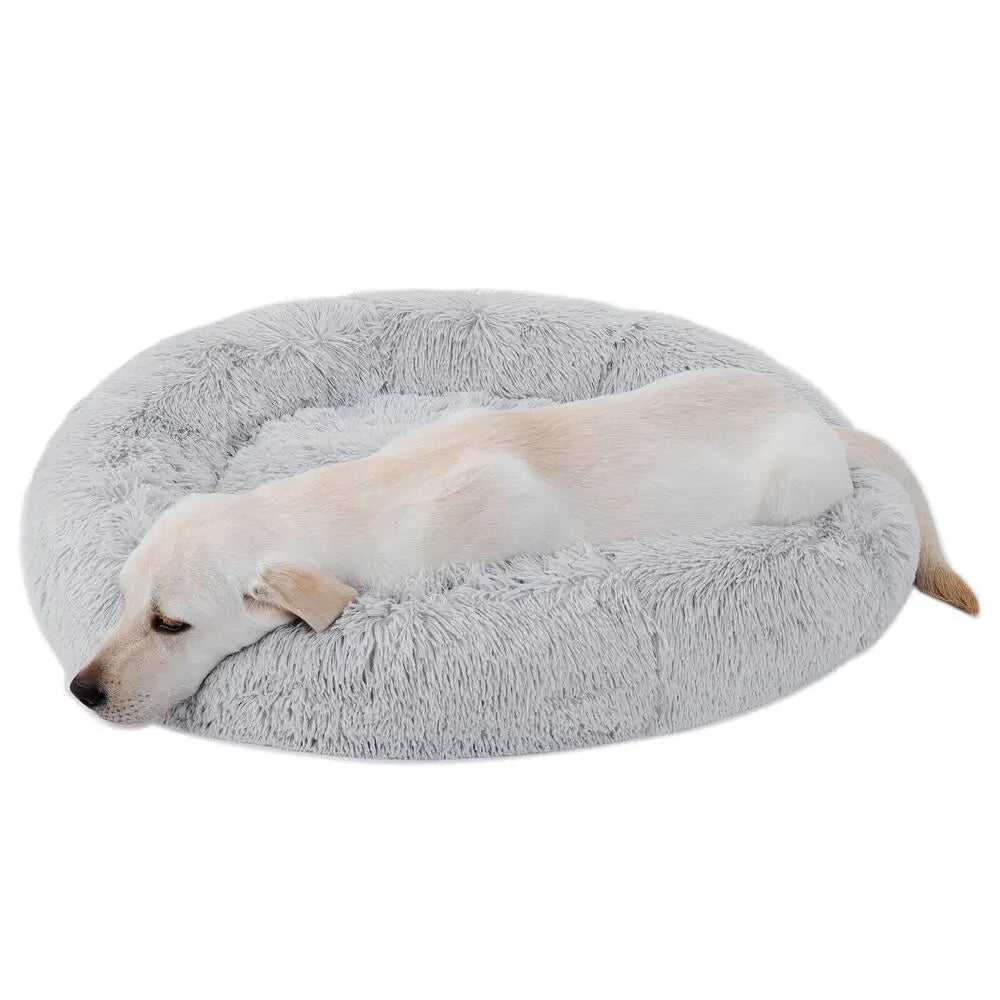 Donut Plush Self-Warming Bed for Dogs and Cats