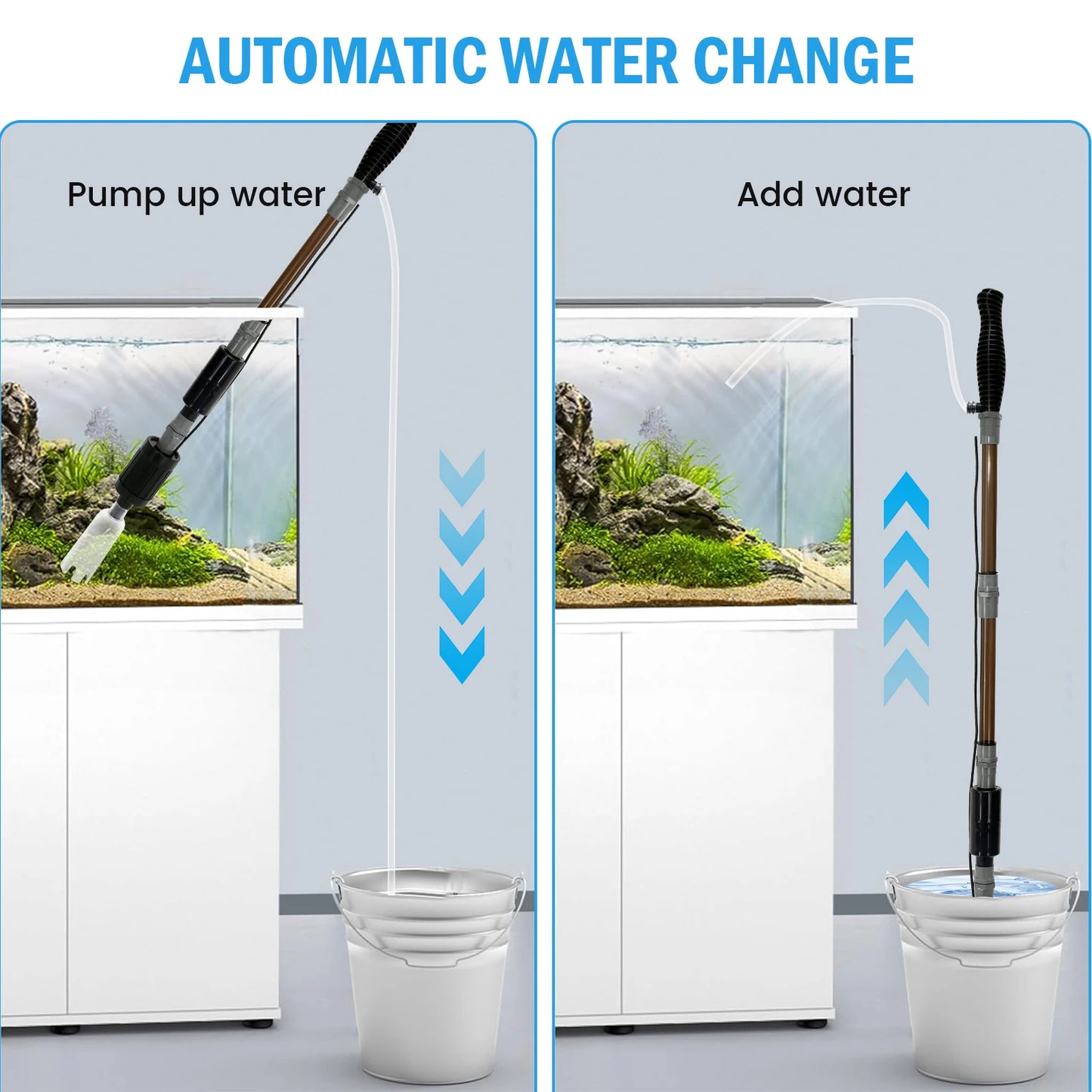 6-in-1 Aquarium Gravel Cleaner