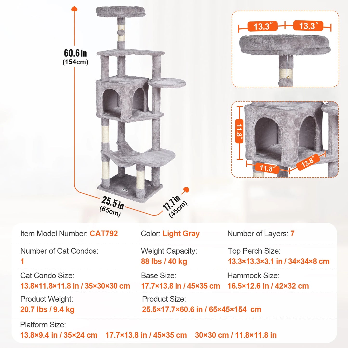 Cat Tree for Indoor Cats