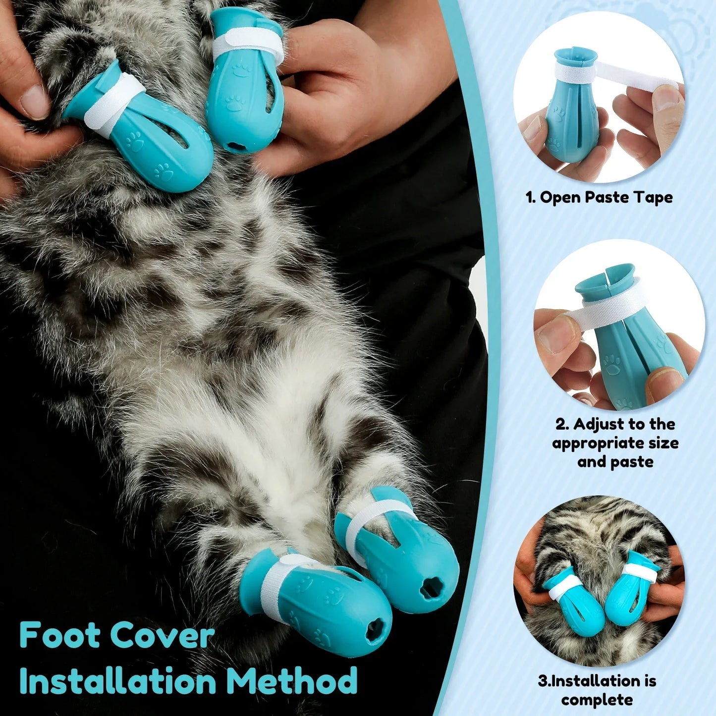 Cat Muzzle Breathable Transparent Anti-Bite Protective Space Hood Set
