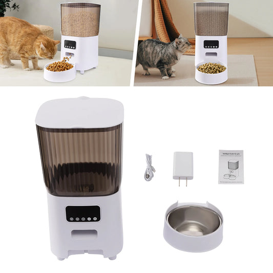 Automatic Pet Feeder for Dogs and Cats with Large Capacity