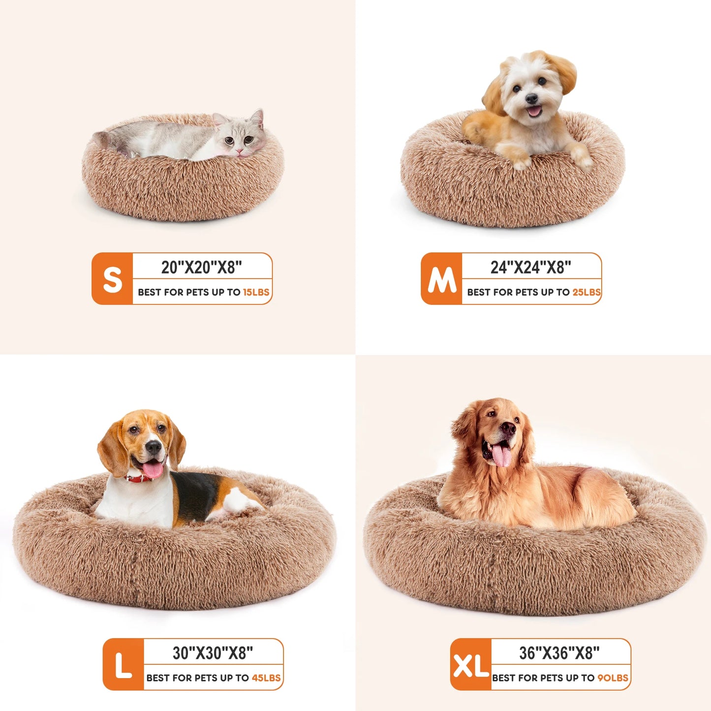 JHK Washable Dog Bed for Medium to Large Dogs