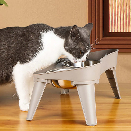 Stainless Steel Elevated Dog And Cat Bowl