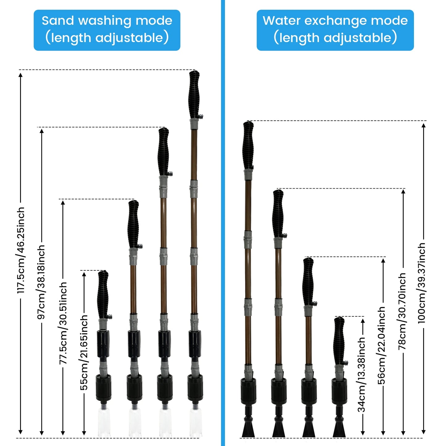 6-in-1 Aquarium Gravel Cleaner