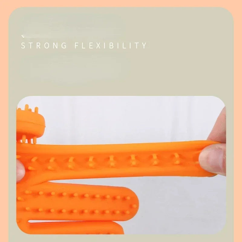 Silicone Pet Grooming Gloves for Cleaning and Massage