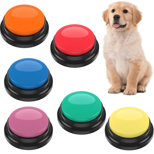 6 Color Voice Recording Dog And Cat Buttons