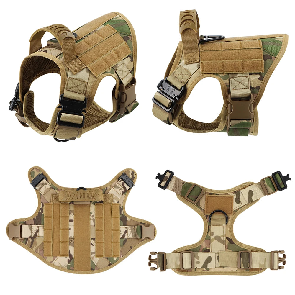 Large Military Dog Harness and Collar