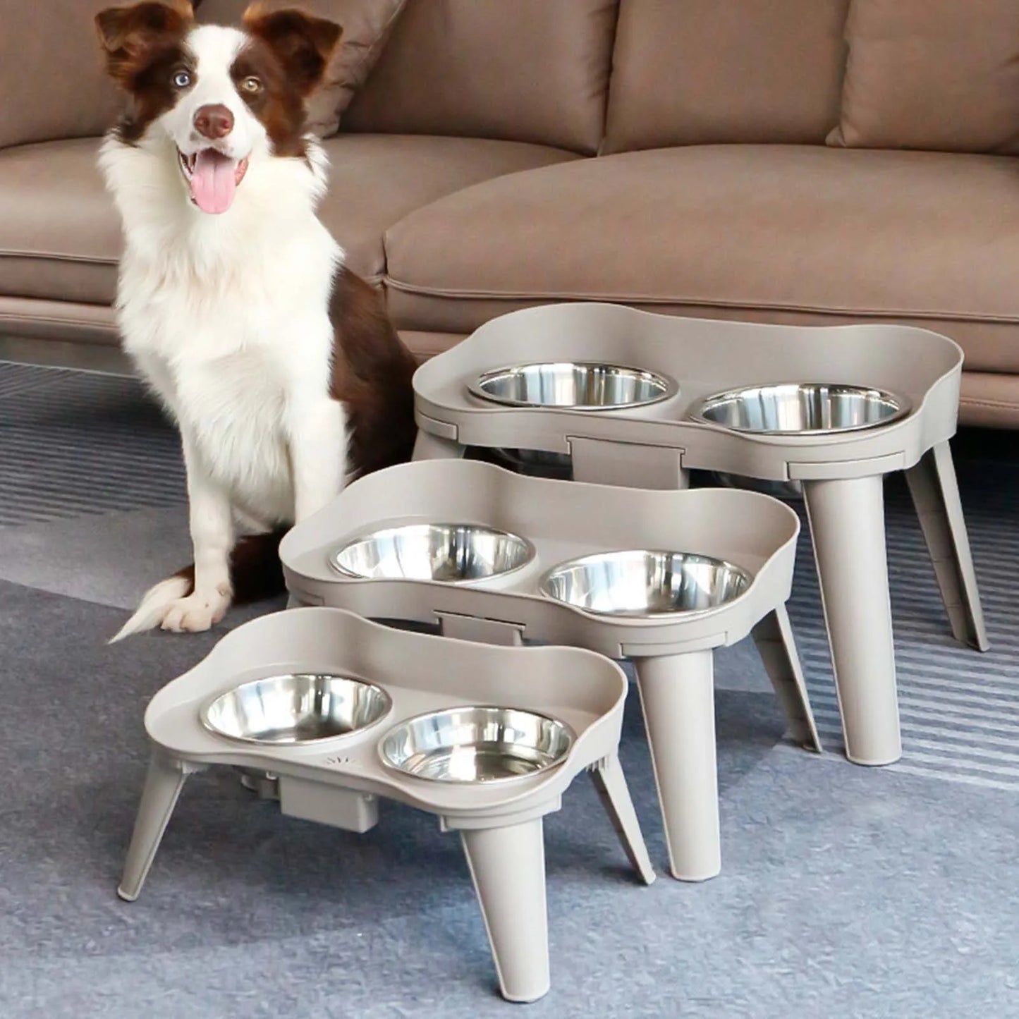 Stainless Steel Elevated Dog And Cat Bowl