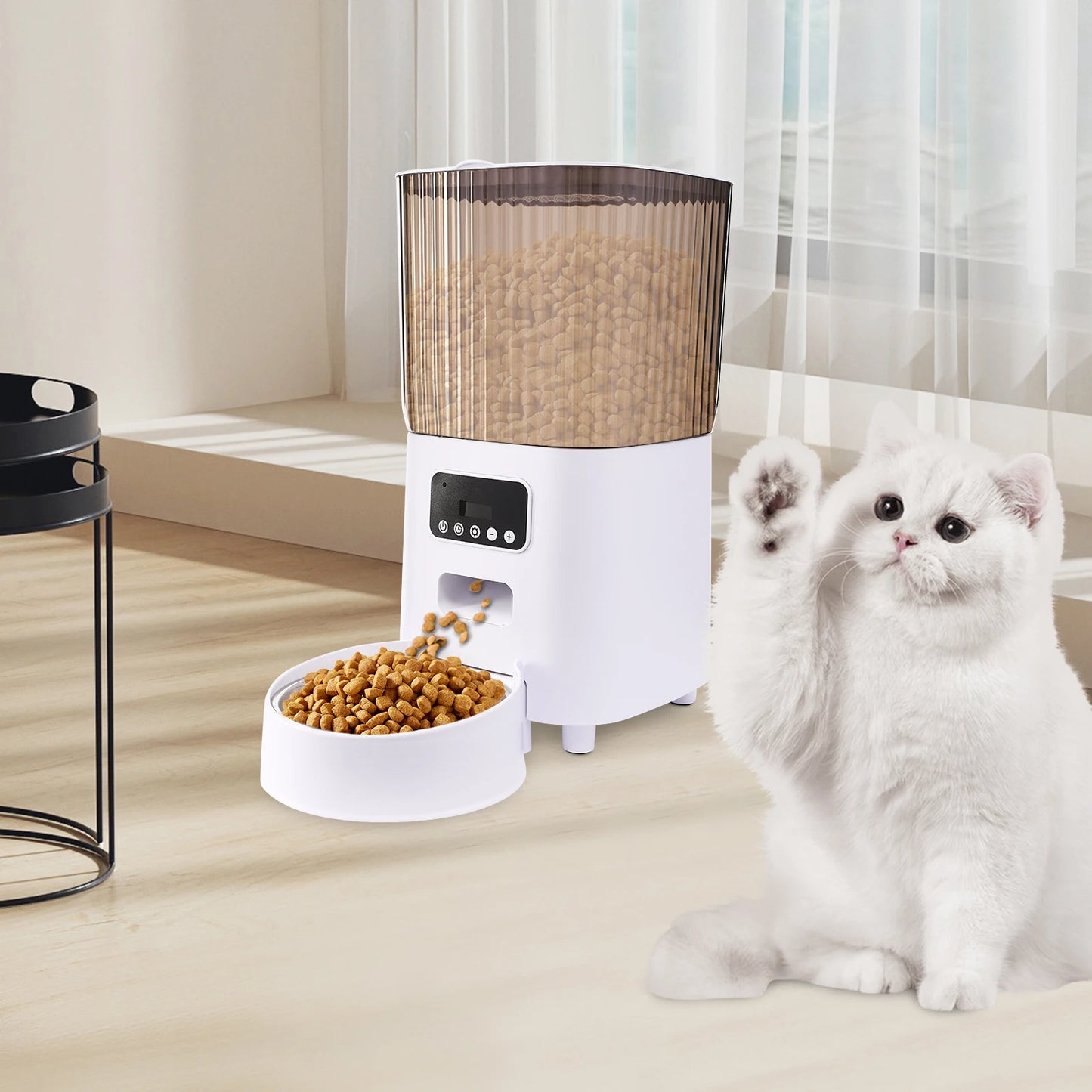 Automatic Pet Feeder for Dogs and Cats with Large Capacity