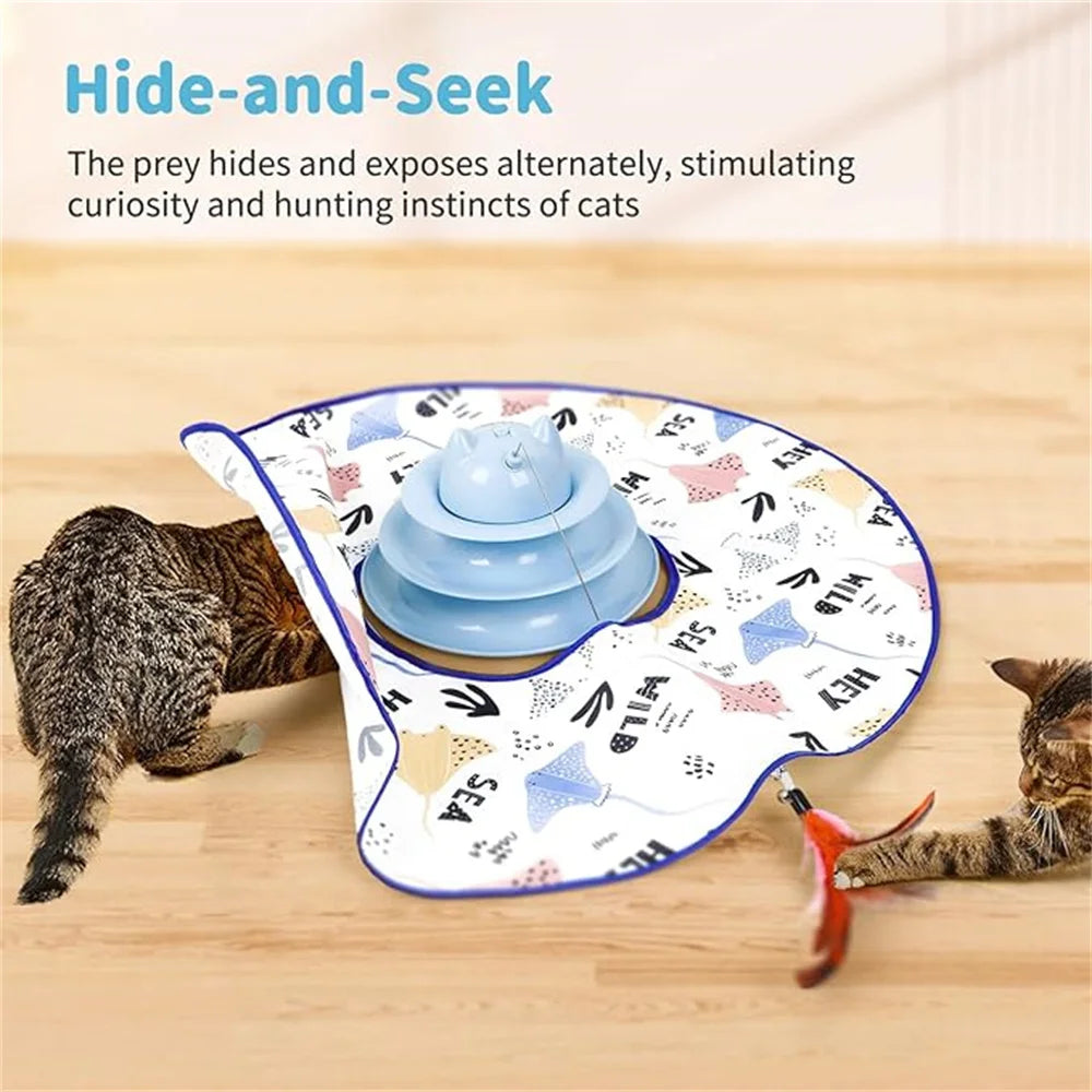 Interactive  5-in-1 cat toy