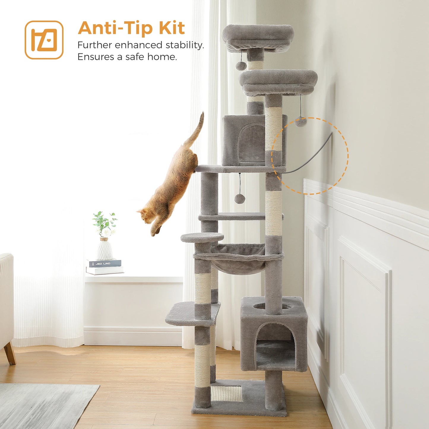 184cm Large Cat Tree and Tower