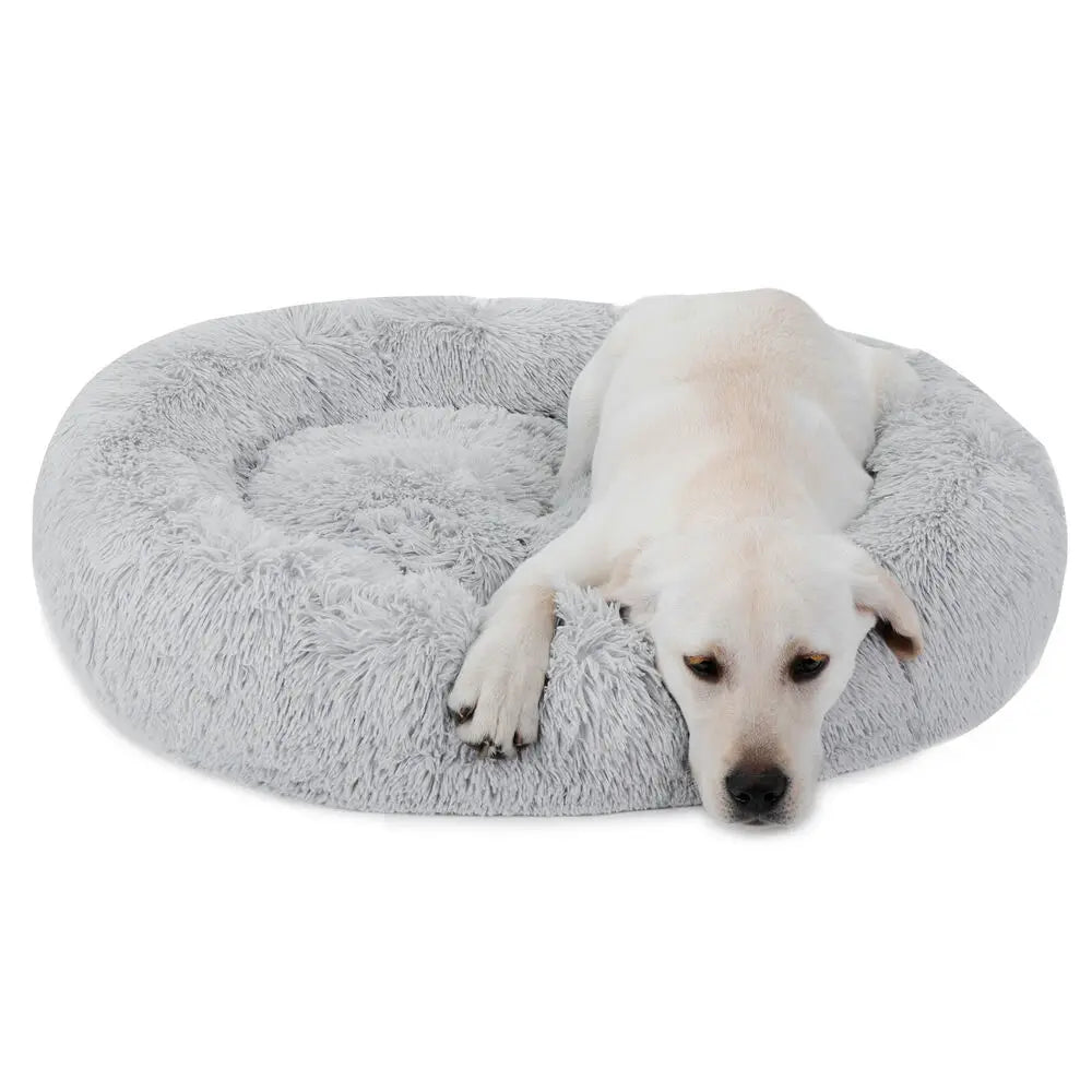 Donut Plush Self-Warming Bed for Dogs and Cats
