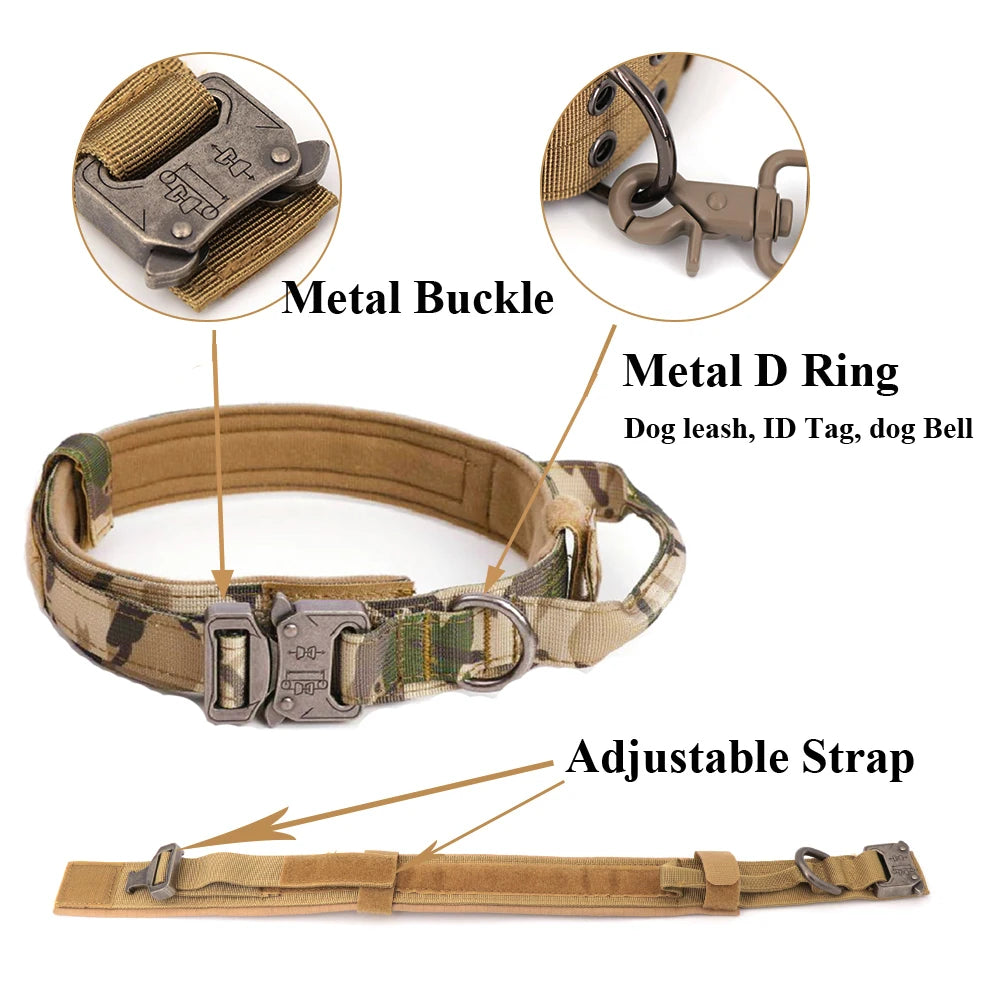 Large Military Dog Harness and Collar